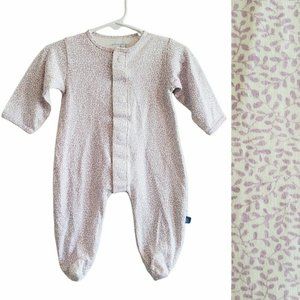 Magnetic Me Simply Purple Floral Organic Cotton Long Sleeve Footed Sleeper 3-6M